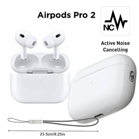 Airpods Pro Anc | Pro 2 Type C | Active Noise Cancellation | Sound Bass, Charging Case and Extra Ear-Buds, Pop-Up Feature Compatible with All Devices |