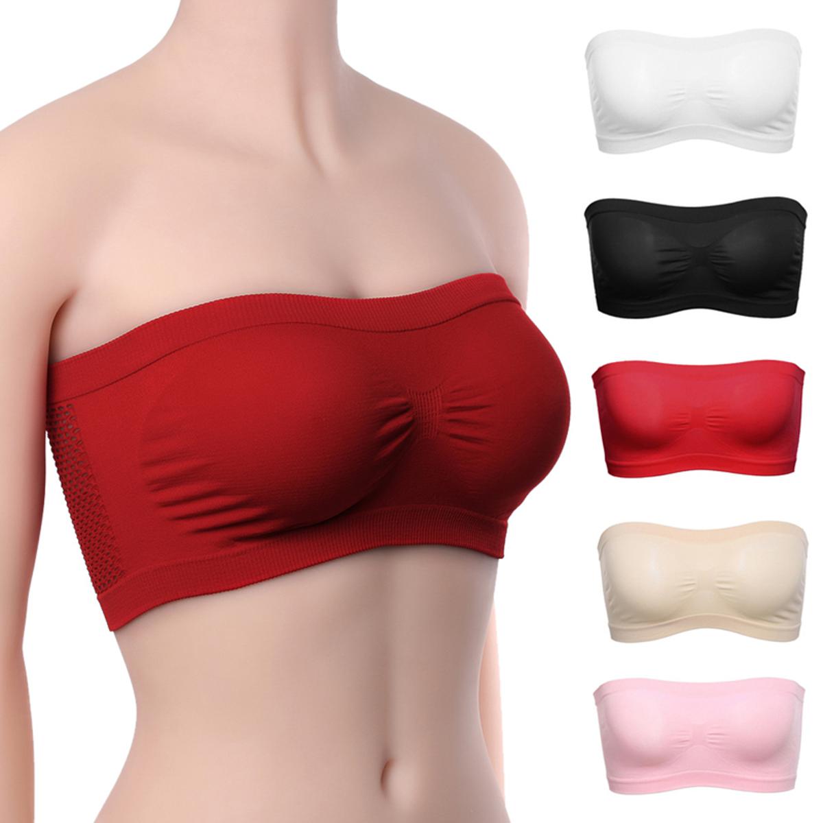 Strapless Bra Girls New Style Free Size Bra Multicolor Without Wires and Hooks